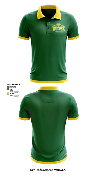 Bethel High School 30523815 Short Sleeve Performance Polo - 1