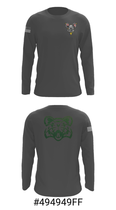 Huron High School Golf 87318212 Long Sleeve Performance Shirt - 16
