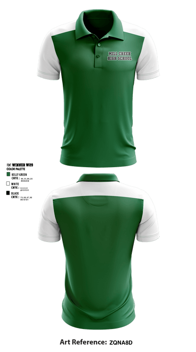 Mill Creek High School 90479347 Short Sleeve Performance Polo - 2