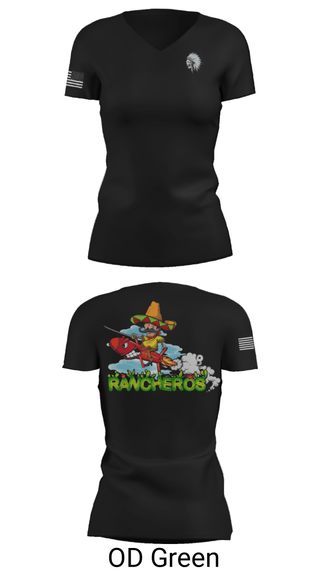 Women's Short Sleeve Vneck Shirt, , Army, Teamtime, Team time, sublimation, custom sports apparel, team uniforms, spirit wear, spiritwear, sports uniforms, custom shirts, team store, custom team store, fundraiser sports, apparel fundraiser