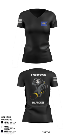 Women's Short Sleeve Vneck Shirt, E 501st 1 AD, CAB AVMX, Army, Teamtime, Team time, sublimation, custom sports apparel, team uniforms, spirit wear, spiritwear, sports uniforms, custom shirts, team store, custom team store, fundraiser sports, apparel fundraiser