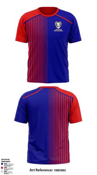 Short Sleeve Performance Shirt, Blue Valley High School Volleyball, Men's Volleyball, Teamtime, Team time, sublimation, custom sports apparel, team uniforms, spirit wear, spiritwear, sports uniforms, custom shirts, team store, custom team store, fundraiser sports, apparel fundraiser