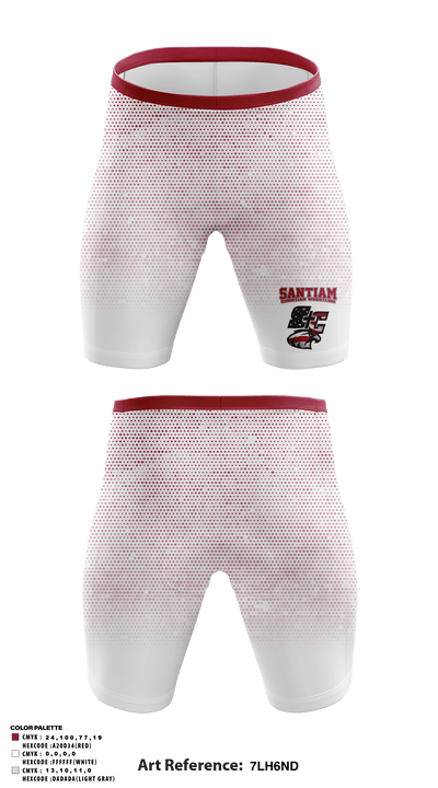 Santiam Christian School Wrestling 60304138 Men's Compression Shorts - 5