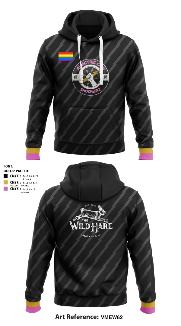 Hoodie, Electric city shockerz, Rugby, Teamtime, Team time, sublimation, custom sports apparel, team uniforms, spirit wear, spiritwear, sports uniforms, custom shirts, team store, custom team store, fundraiser sports, apparel fundraiser