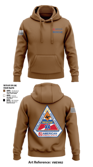 Hoodie, American Ambulance Rescue, , Teamtime, Team time, sublimation, custom sports apparel, team uniforms, spirit wear, spiritwear, sports uniforms, custom shirts, team store, custom team store, fundraiser sports, apparel fundraiser