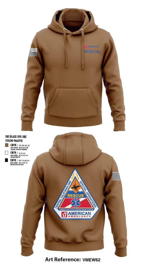 Hoodie, American Ambulance Rescue, , Teamtime, Team time, sublimation, custom sports apparel, team uniforms, spirit wear, spiritwear, sports uniforms, custom shirts, team store, custom team store, fundraiser sports, apparel fundraiser