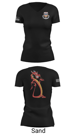 Women's Short Sleeve Vneck Shirt, , Army, Teamtime, Team time, sublimation, custom sports apparel, team uniforms, spirit wear, spiritwear, sports uniforms, custom shirts, team store, custom team store, fundraiser sports, apparel fundraiser
