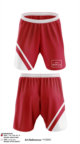 Athletic Shorts With Pockets, Beth Haven Bearcats, Men's Basketball, Teamtime, Team time, sublimation, custom sports apparel, team uniforms, spirit wear, spiritwear, sports uniforms, custom shirts, team store, custom team store, fundraiser sports, apparel fundraiser