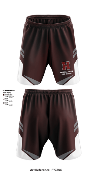 Athletic Shorts With Pockets, Havana Junior High School, Spirit Store, Teamtime, Team time, sublimation, custom sports apparel, team uniforms, spirit wear, spiritwear, sports uniforms, custom shirts, team store, custom team store, fundraiser sports, apparel fundraiser