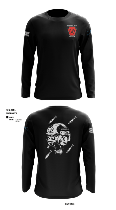 1-111th IN BN 37171288 Long Sleeve Performance Shirt - 1