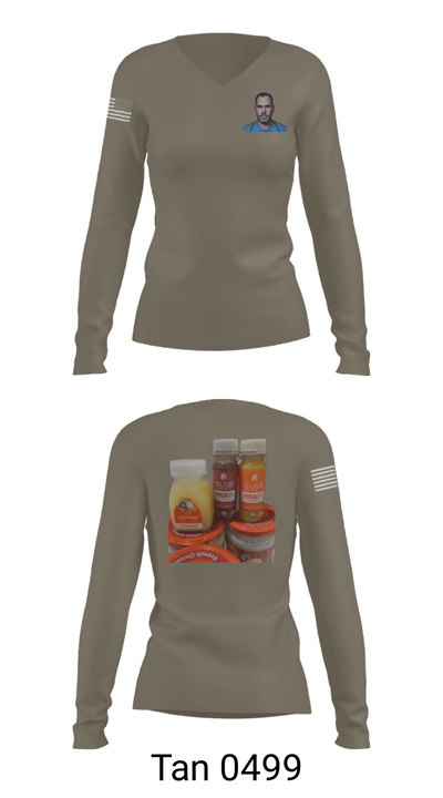 ALPHA BATTERY 2-116 FAR 52826459 Women's Long Sleeve V-neck Shirt - 41