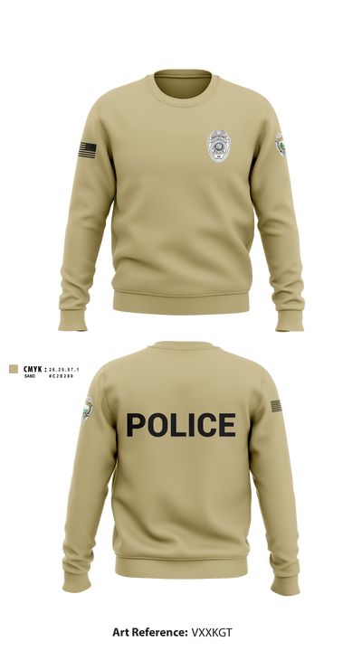 TAYLORSVILLE POLICE DEPARTMENT LT 27466887 Crew Neck Sweatshirt - 3