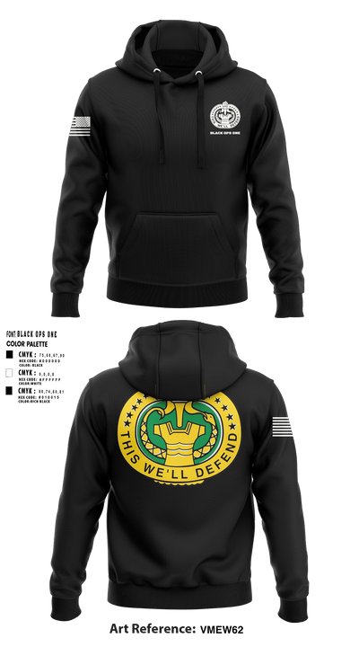DET 6 CO F 3 BN 485 REGT 94978592 Hoodie - 1