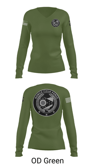Women's Long Sleeve Vneck Shirt, , Police, Teamtime, Team time, sublimation, custom sports apparel, team uniforms, spirit wear, spiritwear, sports uniforms, custom shirts, team store, custom team store, fundraiser sports, apparel fundraiser