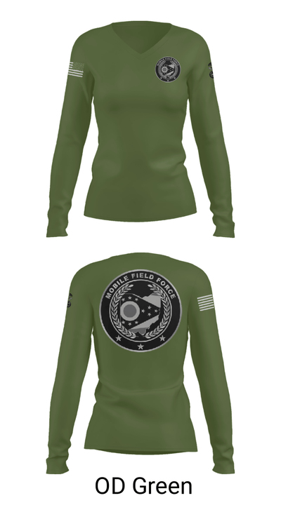 0730 39285045 Women's Long Sleeve V-neck Shirt - 40