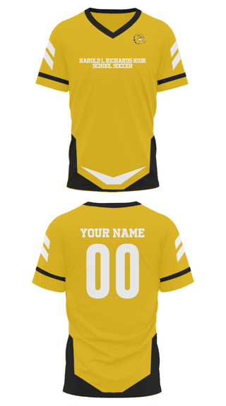 Mens Soccer Jersey, Harold L Richards High School Soccer, Men's Soccer, Teamtime, Team time, sublimation, custom sports apparel, team uniforms, spirit wear, spiritwear, sports uniforms, custom shirts, team store, custom team store, fundraiser sports, apparel fundraiser