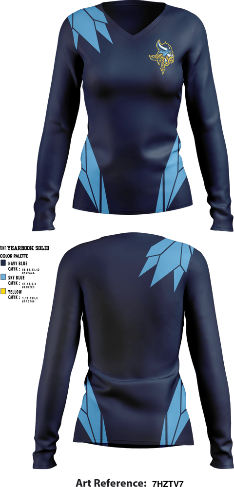 Women's Long Sleeve Vneck Shirt, Marina High School Basketball, Women's Basketball, Teamtime, Team time, sublimation, custom sports apparel, team uniforms, spirit wear, spiritwear, sports uniforms, custom shirts, team store, custom team store, fundraiser sports, apparel fundraiser