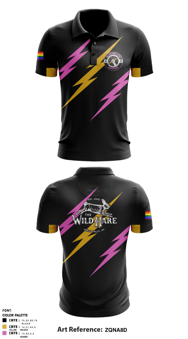 Short Sleeve Performance Polo, Electric city shockerz, Rugby, Teamtime, Team time, sublimation, custom sports apparel, team uniforms, spirit wear, spiritwear, sports uniforms, custom shirts, team store, custom team store, fundraiser sports, apparel fundraiser