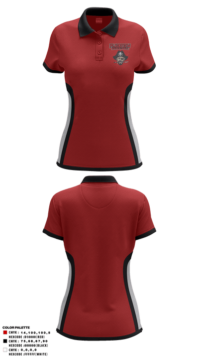 Plainview High School Basketball 35439841 Women's Short Sleeve Performance Polo  - 1