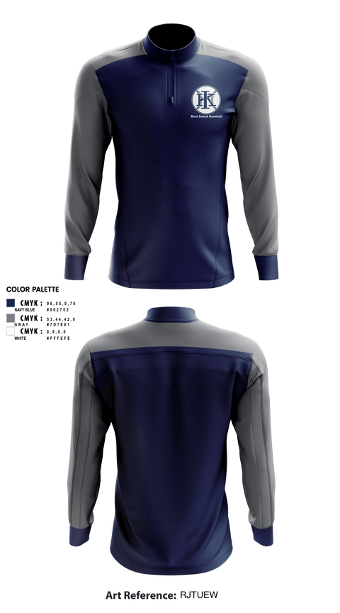 Quarter Zip Jacket, Kent Island Baseball, Baseball, Teamtime, Team time, sublimation, custom sports apparel, team uniforms, spirit wear, spiritwear, sports uniforms, custom shirts, team store, custom team store, fundraiser sports, apparel fundraiser