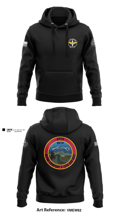A Co, 2-13th AVN REGT 95713396 Hoodie - 3