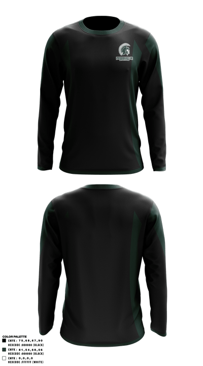 Pembroke Jr Spartans Cheer 93599951 Long Sleeve Performance Shirt - 3