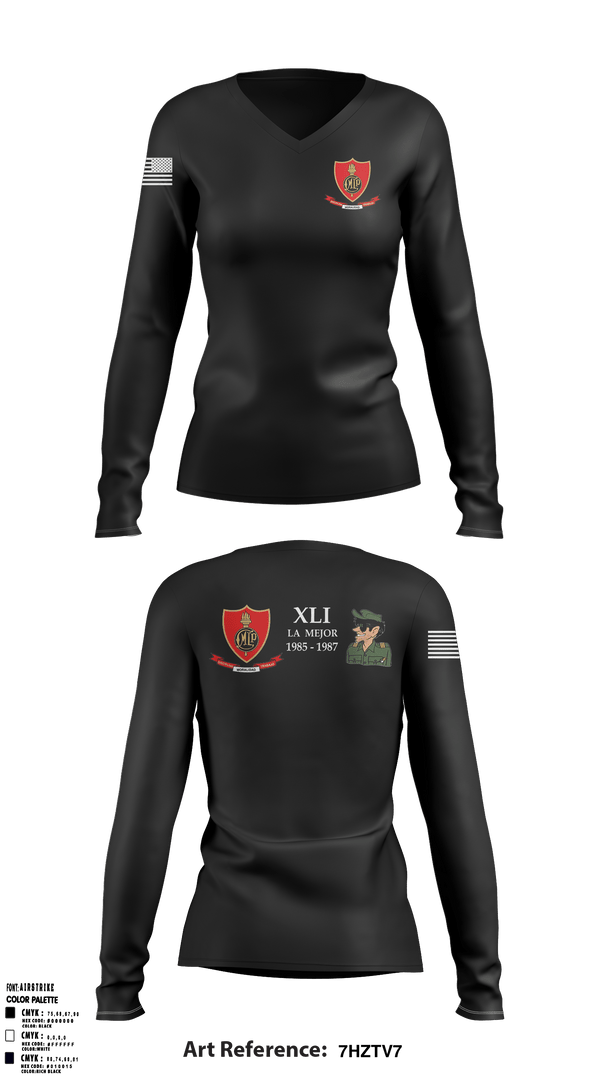Women's Long Sleeve Vneck Shirt, , Army, Teamtime, Team time, sublimation, custom sports apparel, team uniforms, spirit wear, spiritwear, sports uniforms, custom shirts, team store, custom team store, fundraiser sports, apparel fundraiser