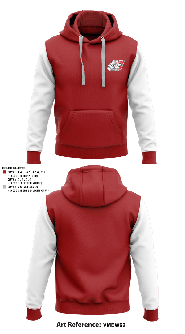 Hoodie, Game 7 Baseball, Baseball, Teamtime, Team time, sublimation, custom sports apparel, team uniforms, spirit wear, spiritwear, sports uniforms, custom shirts, team store, custom team store, fundraiser sports, apparel fundraiser