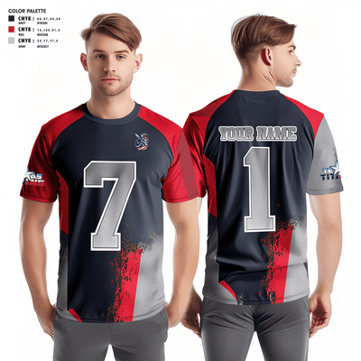 Texas Titans Youth Football 17189264 Short Sleeve Performance Shirt - 11