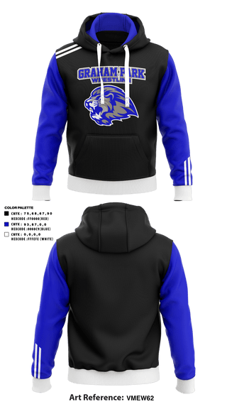 Hoodie, Graham Park Middle School Wrestling, Wrestling, Teamtime, Team time, sublimation, custom sports apparel, team uniforms, spirit wear, spiritwear, sports uniforms, custom shirts, team store, custom team store, fundraiser sports, apparel fundraiser