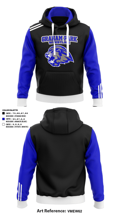 Graham Park Middle School Wrestling 61233507 Hoodie - 1