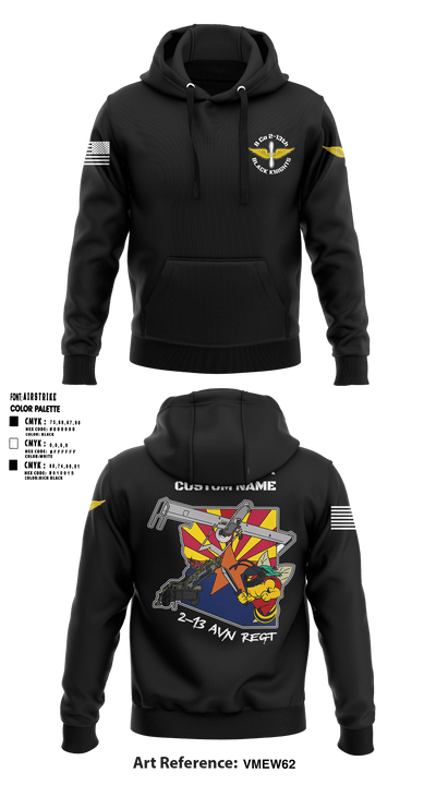 Bravo Company, 2-13th AVN REGT 30598142 Hoodie - 54
