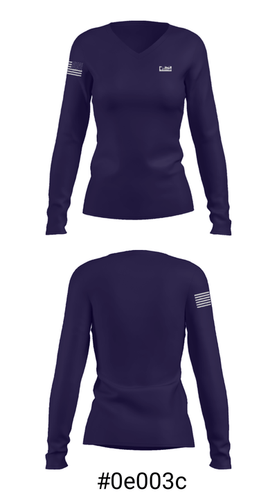 Homicido 41954743 Women's Long Sleeve V-neck Shirt - 7