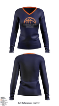 Jr Huskies Basketball 42641370 Women's Long Sleeve V-neck Shirt - 40