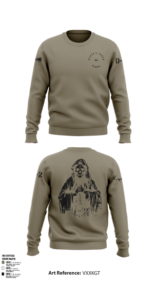 Crew Neck Sweatshirt, , Army, Teamtime, Team time, sublimation, custom sports apparel, team uniforms, spirit wear, spiritwear, sports uniforms, custom shirts, team store, custom team store, fundraiser sports, apparel fundraiser