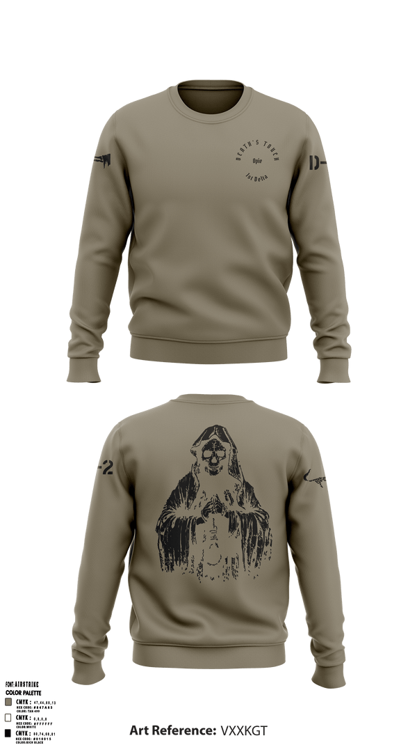 Crew Neck Sweatshirt, , Army, Teamtime, Team time, sublimation, custom sports apparel, team uniforms, spirit wear, spiritwear, sports uniforms, custom shirts, team store, custom team store, fundraiser sports, apparel fundraiser