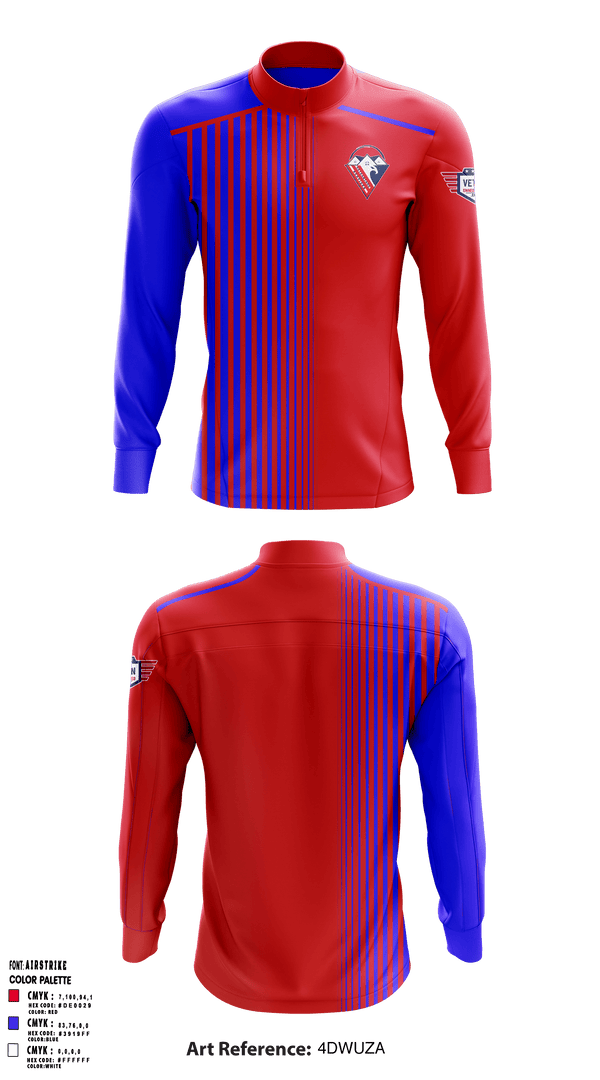 Quarter Zip Jacket, VetVantage Home Services, , Teamtime, Team time, sublimation, custom sports apparel, team uniforms, spirit wear, spiritwear, sports uniforms, custom shirts, team store, custom team store, fundraiser sports, apparel fundraiser