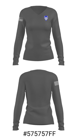 Women's Long Sleeve Vneck Shirt, Tipton Middle School Cross Country, Cross Country, Teamtime, Team time, sublimation, custom sports apparel, team uniforms, spirit wear, spiritwear, sports uniforms, custom shirts, team store, custom team store, fundraiser sports, apparel fundraiser
