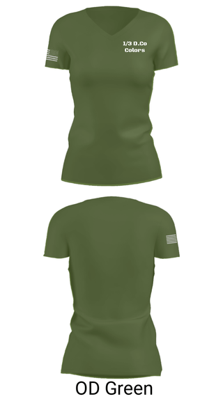 Women's Short Sleeve Vneck Shirt, , Army, Teamtime, Team time, sublimation, custom sports apparel, team uniforms, spirit wear, spiritwear, sports uniforms, custom shirts, team store, custom team store, fundraiser sports, apparel fundraiser