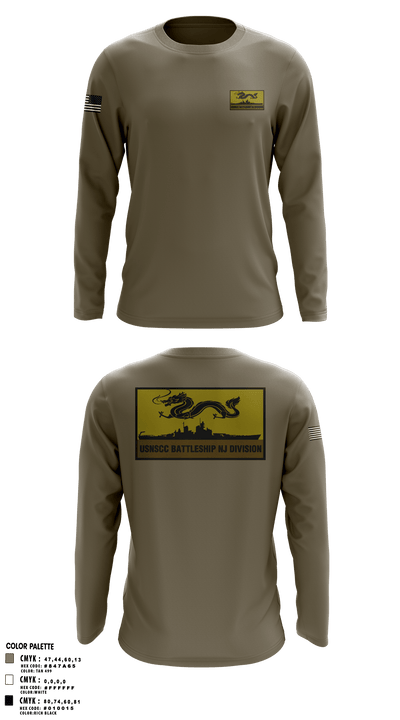 Battleship NJ Division 41582096 Long Sleeve Performance Shirt - 1
