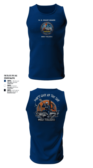 Tank Top, MSU Toledo, Coast Guard, Teamtime, Team time, sublimation, custom sports apparel, team uniforms, spirit wear, spiritwear, sports uniforms, custom shirts, team store, custom team store, fundraiser sports, apparel fundraiser