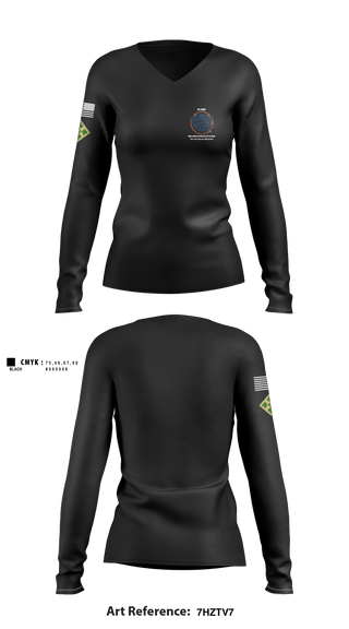 Women's Long Sleeve Vneck Shirt, , Army, Teamtime, Team time, sublimation, custom sports apparel, team uniforms, spirit wear, spiritwear, sports uniforms, custom shirts, team store, custom team store, fundraiser sports, apparel fundraiser