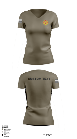 Women's Short Sleeve Vneck Shirt, , Army, Teamtime, Team time, sublimation, custom sports apparel, team uniforms, spirit wear, spiritwear, sports uniforms, custom shirts, team store, custom team store, fundraiser sports, apparel fundraiser