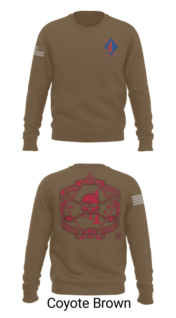 Crew Neck Sweatshirt, , Marines, Teamtime, Team time, sublimation, custom sports apparel, team uniforms, spirit wear, spiritwear, sports uniforms, custom shirts, team store, custom team store, fundraiser sports, apparel fundraiser