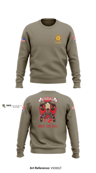 Crew Neck Sweatshirt, , Army, Teamtime, Team time, sublimation, custom sports apparel, team uniforms, spirit wear, spiritwear, sports uniforms, custom shirts, team store, custom team store, fundraiser sports, apparel fundraiser