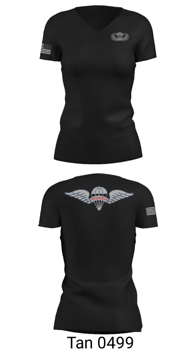 56th Troop Command 82221469 Women's Short Sleeve V-neck Shirt - 23