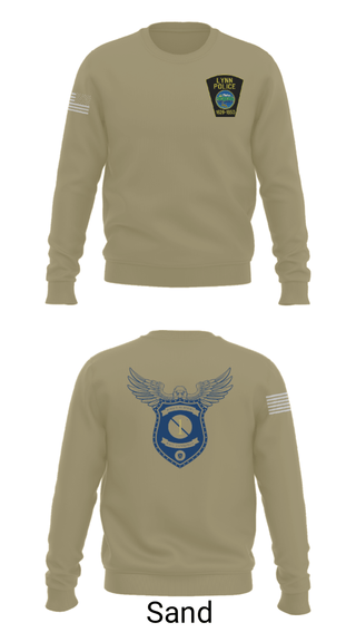 Crew Neck Sweatshirt, , Police, Teamtime, Team time, sublimation, custom sports apparel, team uniforms, spirit wear, spiritwear, sports uniforms, custom shirts, team store, custom team store, fundraiser sports, apparel fundraiser