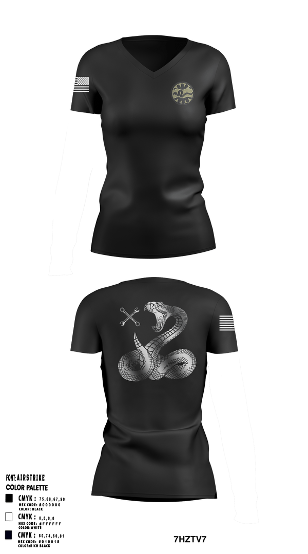Women's Short Sleeve Vneck Shirt, Bco 145th BSB, National Guard, Teamtime, Team time, sublimation, custom sports apparel, team uniforms, spirit wear, spiritwear, sports uniforms, custom shirts, team store, custom team store, fundraiser sports, apparel fundraiser