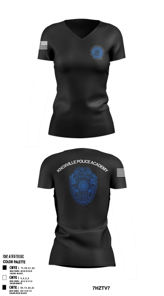 Women's Short Sleeve Vneck Shirt, Basic Recruit class 2023-B, Police, Teamtime, Team time, sublimation, custom sports apparel, team uniforms, spirit wear, spiritwear, sports uniforms, custom shirts, team store, custom team store, fundraiser sports, apparel fundraiser