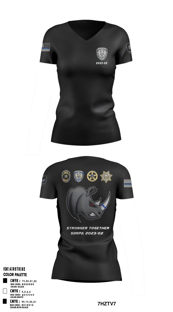 Women's Short Sleeve Vneck Shirt, SDRPA, Police, Teamtime, Team time, sublimation, custom sports apparel, team uniforms, spirit wear, spiritwear, sports uniforms, custom shirts, team store, custom team store, fundraiser sports, apparel fundraiser